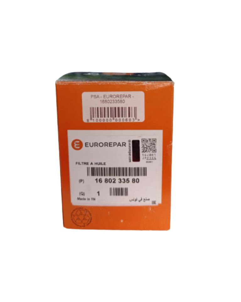 EUROREPAR 1680233580 | Yağ Filtresi P208 P301 P308 P508 P2008 Partner Teppe Berlingo Celysee C3 C4 1.6Hdı